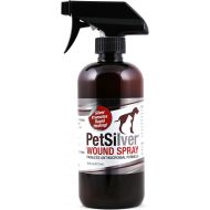 PetSilver Wound Spray with New Chelated Silver 50 ppm. Antimicrobial Wound Care for Cats, Dogs and Horses. Rapid Healing for Hot Spots, Burns, Cuts, Scratches, Itchy Skin, Yeast an