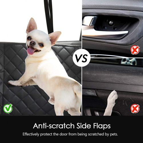  [아마존 핫딜]  [아마존핫딜]Petacc Dog Back Seat Cover 100% Waterproof Dog Car Hammock with Visible Window Enlarged Door Protector from Dog Scratching Pet Seat Cover Custom Fit for Car, SUV, Truck with Dog Se