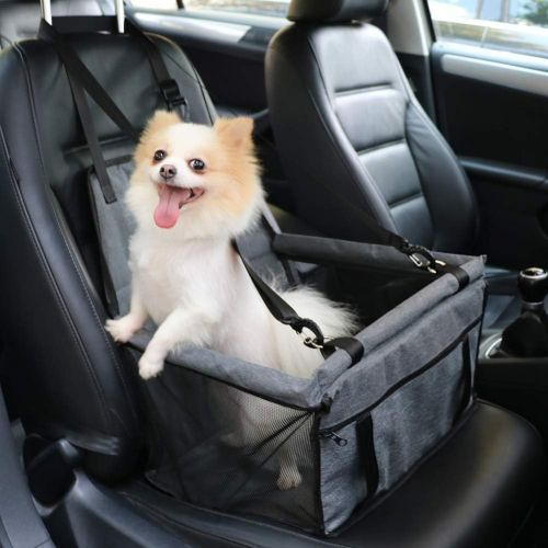  [아마존 핫딜]  [아마존핫딜]Petbobi Pet Reinforce Car Booster Seat for Dog Cat Portable and Breathable Bag with Seat Belt Dog Carrier Safety Stable for Travel with Clip on Leash and Storage Package