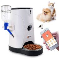 Petbobi Automatic Feeder Pet Food Water Dispenser Real-Time HD Night Vision Camera Smart Wi-Fi, Blue