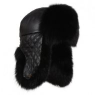 Peterglenn Peter Glenn Quilted Leather Trooper Hat (Womens)