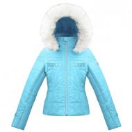 Peterglenn Poivre Blanc Smocked Ski Jacket with Faux Fur (Girls)