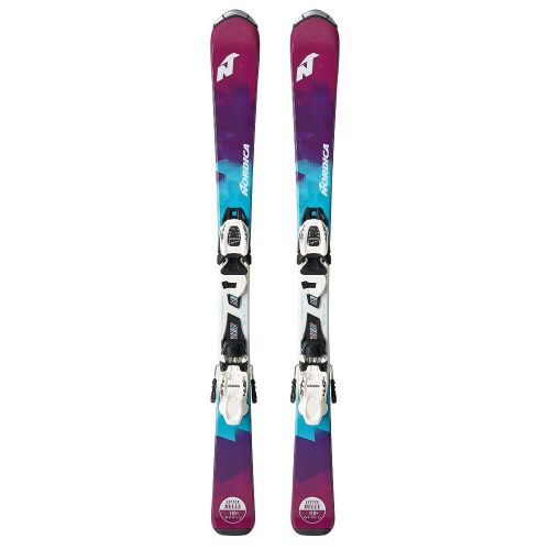  Peterglenn Nordica Little Belle Team Skis with 7.0 FDT Bindings (Kids)