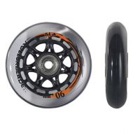 Peterglenn Rollerblade 90mm Inline Skate Wheel and Bearing 8-Pack Kit