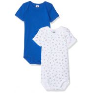Petit+Bateau Petit Bateau Set of 2 Baby Boys Short Sleeve Bodysuits Sizes 3-36 Months Style 27695