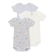 Petit+Bateau Petit Bateau 3 Pack S/S Girls Bodysuits Style 43721 Sizes 3-36/M