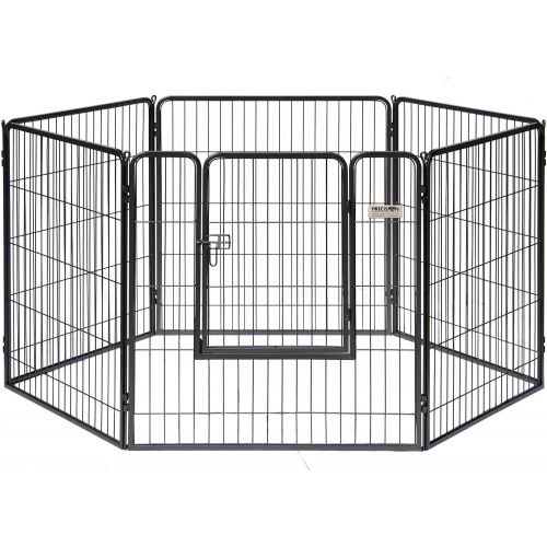  Petmate Courtyard Exercise Pen Drop Pin Design Walk-In Door Silver Crackle Finish