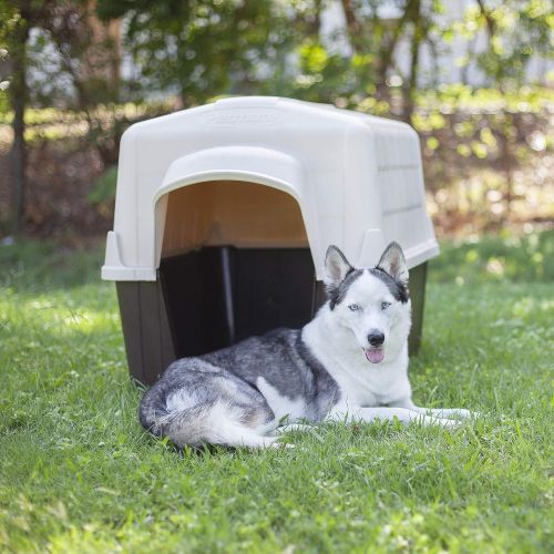  Petmate Aspen Pet Petbarn Dog House Snow and Rain Diverting Roof Raised Floor No-Tool Assembly 4 Sizes Available (Styles may vary)