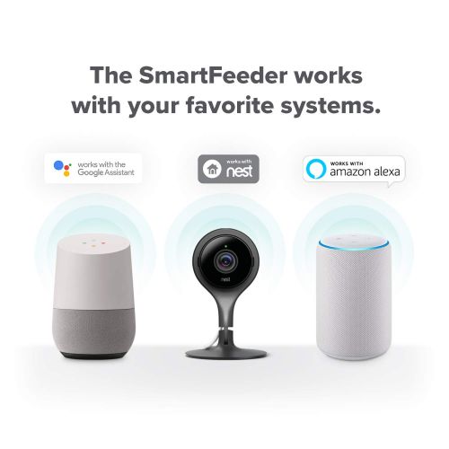  Petnet SmartFeeder (2nd generation) - Automatic Wi-Fi Pet Feeder with Personalized Portions for Cats and Dogs - App for Android, iOS and Works with Amazon Alexa