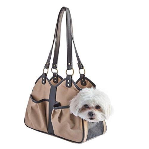  Petote Metro Classic Dog Carrier, Tan, Petite