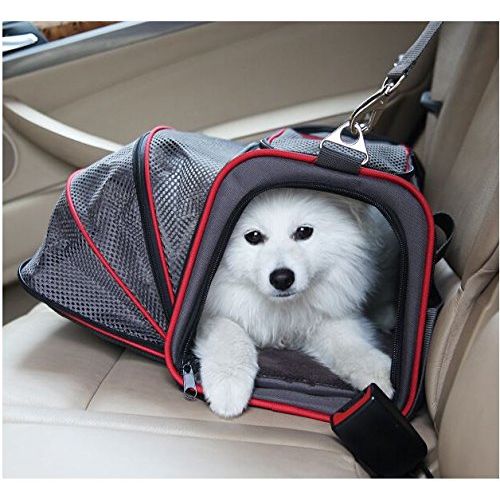  Petpeppy.com Premium Airline Approved Expandable Pet Carrier by Pet Peppy- Two Side Expansion, Designed for Cats, Dogs, Kittens,Puppies - Extra Spacious Soft Sided Carrier!