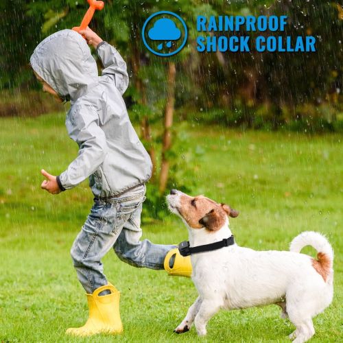  Petrainer PET998DRB1 Dog Training Collar Rechargeable and Rainproof 330 yds Remote Dog Shock Collar with Beep, Vibration and Shock Electronic Collar