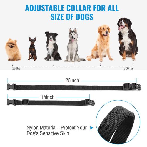  [아마존 핫딜]  [아마존핫딜]Petrainer Dog Training Collars with Remote - Shock Collar for 2 Dogs, Small, Medium, Large, Rechargeable 100% Waterproof E-Collar with 3 Training Correction Modes, Shock, Vibration, Beep, 10