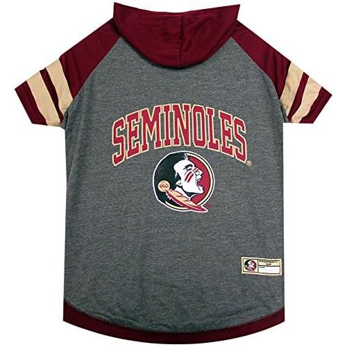  Pets First NCAA Florida State Seminoles Hoodie for Dogs & Cats, X-Small. | Collegiate Licensed Dog Hoody Tee Shirt | Sports Hoody T-Shirt for Pets | College Sporty Dog Hoodie Shirt.