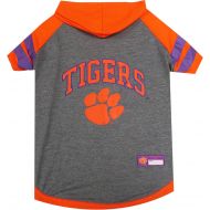 Pets First NCAA Clemson Tigers Hoodie for Dogs & Cats, Medium. | Collegiate Licensed Dog Hoody Tee Shirt | Sports Hoody T-Shirt for Pets | College Sporty Dog Hoodie Shirt.