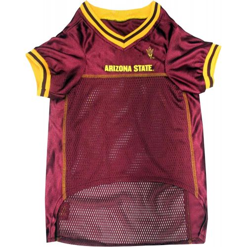  Pets First NCAA PET Apparels - Basketball Jerseys, Football Jerseys for Dogs & Cats Available in 50+ Collegiate Teams & 7 Sizes