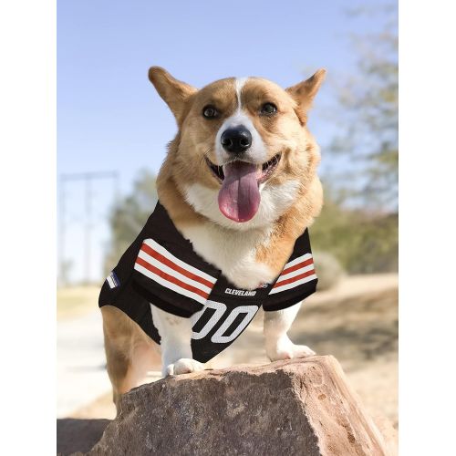  NFL PET Jersey. Most Comfortable Football Licensed Dog Jersey. 32 NFL Teams Available in 7 Sizes. Football Jersey for Dogs, Cats & Animals. - Sports Mesh Jersey. Dog Outfit Shirt A