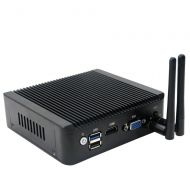 PetsKing Micro Industrial Computer Intel Atom CPU E3845-2MB L2 Cache,1.91GHz with 4X Intel Gigabit LAN Ports,Micro Appliance Used as Router Equipped with WiFi (4GB-RAM 32GB-SSD)