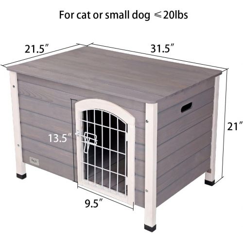  Petsfit Indoor Wooden DogPet House with Wire Door