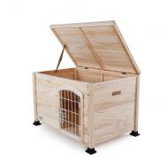 Petsfit Indoor Wooden Pet/Dog/Cat House with Wire Door 31 x 20 x 20