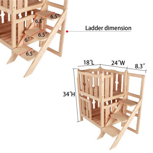  Petsfit Wooden Pet Bed,Dog Bed (W/O Mat)