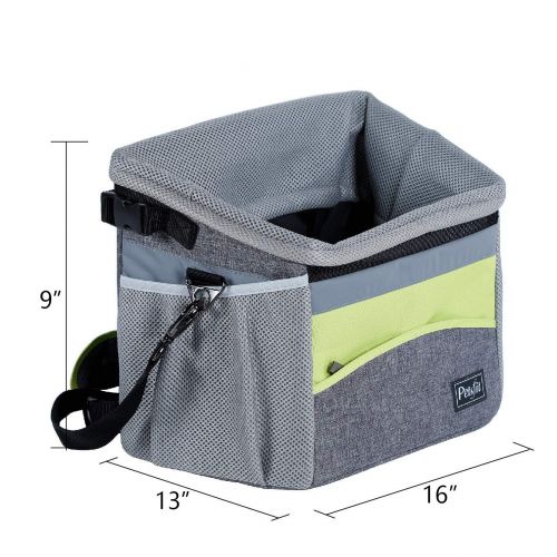  Petsfit Safety Dog Bike Basket for Small Pets Up to 10 Pounds and Good for All Bikes