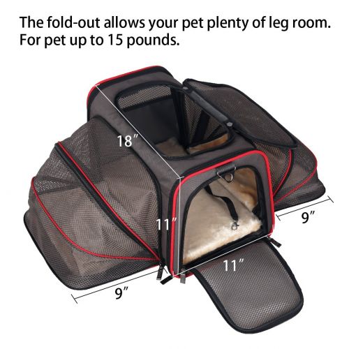  Petsfit Expandable Carrier with Two Extension