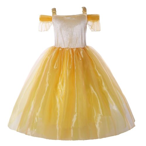  Pettigirl Girls Belle Off Shoulder Layered Costume