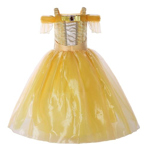  Pettigirl Girls Belle Off Shoulder Layered Costume