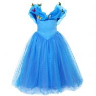 Pettigirl Girls Princess Elsa Fancy Dress Costume