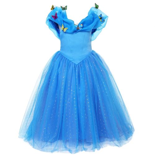  Pettigirl Girls Princess Elsa Fancy Dress Costume