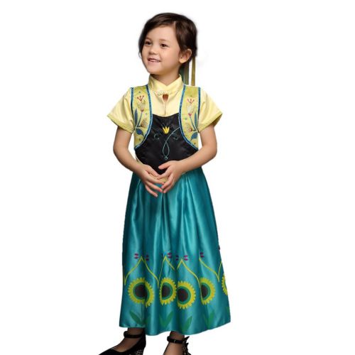  Pettigirl Girls Sunflower Princess Costume Dress with Decorative Bolero 6years