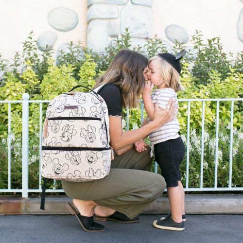  Petunia Pickle Bottom Axis Backpack, Sketchbook Mickey & Minnie