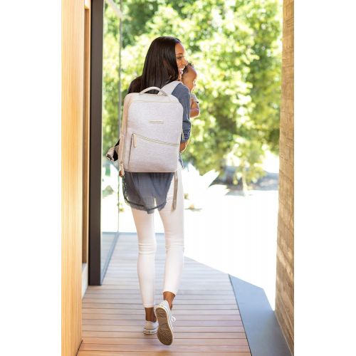  [아마존베스트]Petunia Pickle Bottom Work + Play Backpack, Grey Neoprene