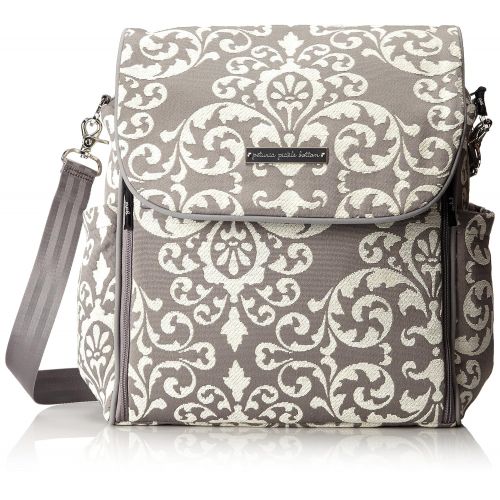  Petunia Pickle Bottom Boxy Backpack Diaper Bag in Licorice Blossom