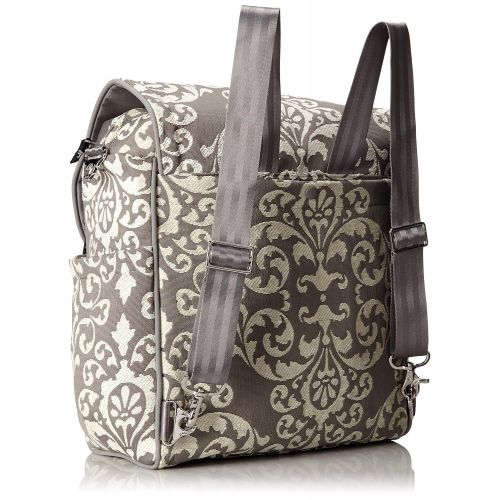  Petunia Pickle Bottom Boxy Backpack Diaper Bag in Licorice Blossom