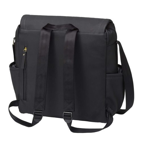  Petunia Pickle Bottom Boxy Backpack, Black Leatherette