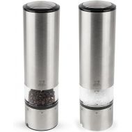 Peugeot Elis Sense U-Select Set Salt & Pepper Mill, Large, brushed nickel