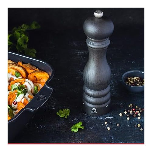  Peugeot - Paris u'Select Manual Pepper Mill - Adjustable Grinder - Beechwood, Graphite Finish 7.09in.