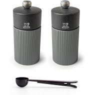 Peugeot Line Manual Salt & Pepper Mill Gift Set Carbon Graphite Aluminum, 12 cm - 4.75