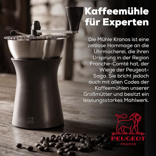  Peugeot KRONOS Coffee Grinder, 19 cm/ 7.5 in, Chocolate