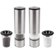 Peugeot Elis Sense Duo Electric Pepper and Salt Mill with Alpha Tray