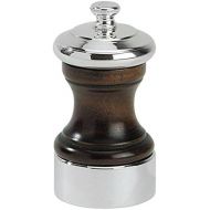 Peugeot 19587 Palace 4 Inch Silver Plated Salt Mill, Antique Brown