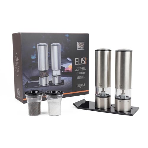  Peugeot Elis Sense uSelect Stainless Steel 8 Inch Electric Salt and Pepper Mill Set