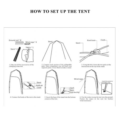  Peyan Privacy Tent - Pop Up Pod Changing/Dressing Room - Portable Camping, Biking, Toilet, Shower, Beach and Changing Room Extra Tall, Spacious Outdoor Shelter with Carrying Bag,Gr