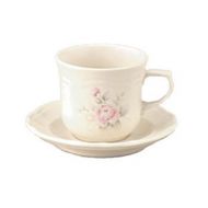 Pfaltzgraff Tea Rose Tea Cups and Saucers 4 Sets