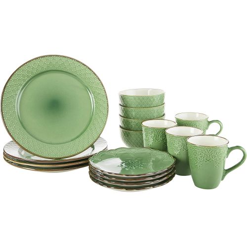  Pfaltzgraff French Lace Green Dinnerware Set (48 Piece)
