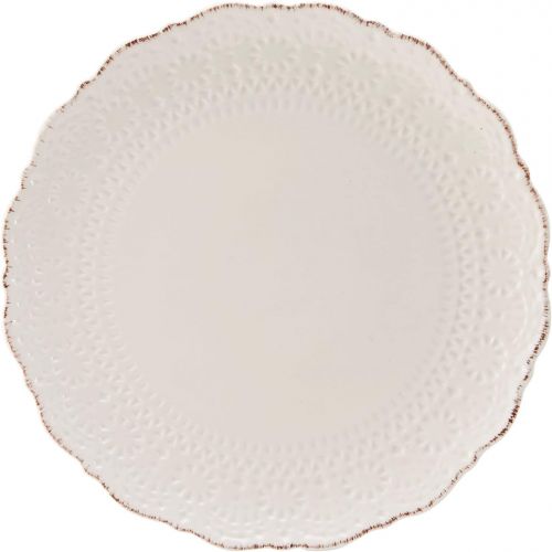  [아마존베스트]Pfaltzgraff Chateau Cream 16-Piece Stoneware Dinnerware Set, Service for 4, Off White