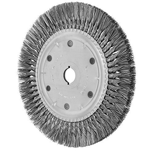  Pferd PFERD 81930 Standard Twist Knot Wheel Wire Brush, Carbon Steel Wire, 12 Diameter, 1-14 Arbor Hole.020 Wire Size, 4,500 RPM (Pack of 2)