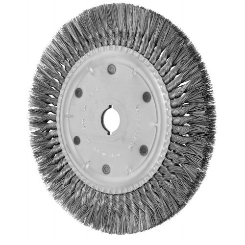  Pferd PFERD 81930 Standard Twist Knot Wheel Wire Brush, Carbon Steel Wire, 12 Diameter, 1-14 Arbor Hole.020 Wire Size, 4,500 RPM (Pack of 2)